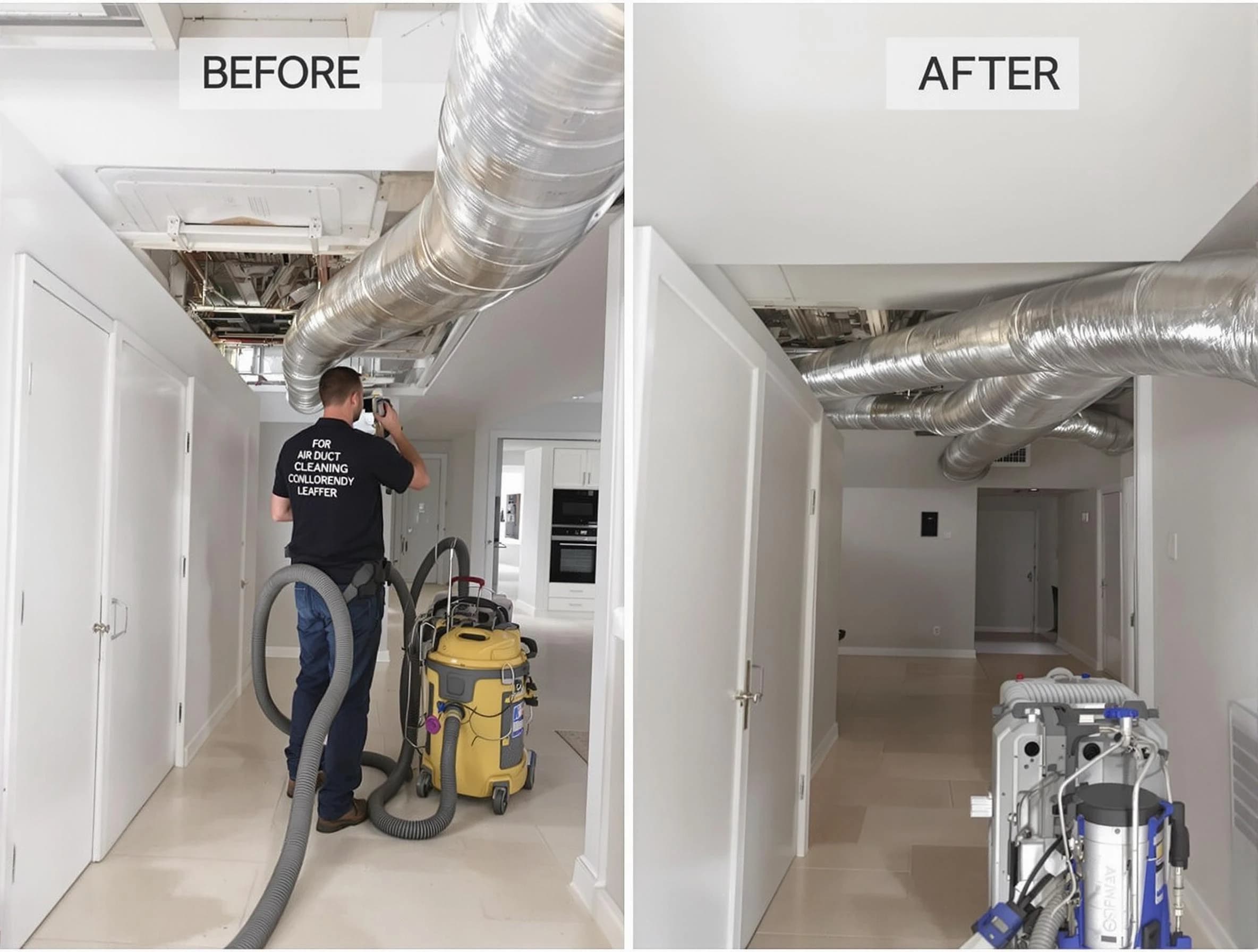 East Basin Air Duct Cleaning professional performing thorough air duct cleaning in East Basin