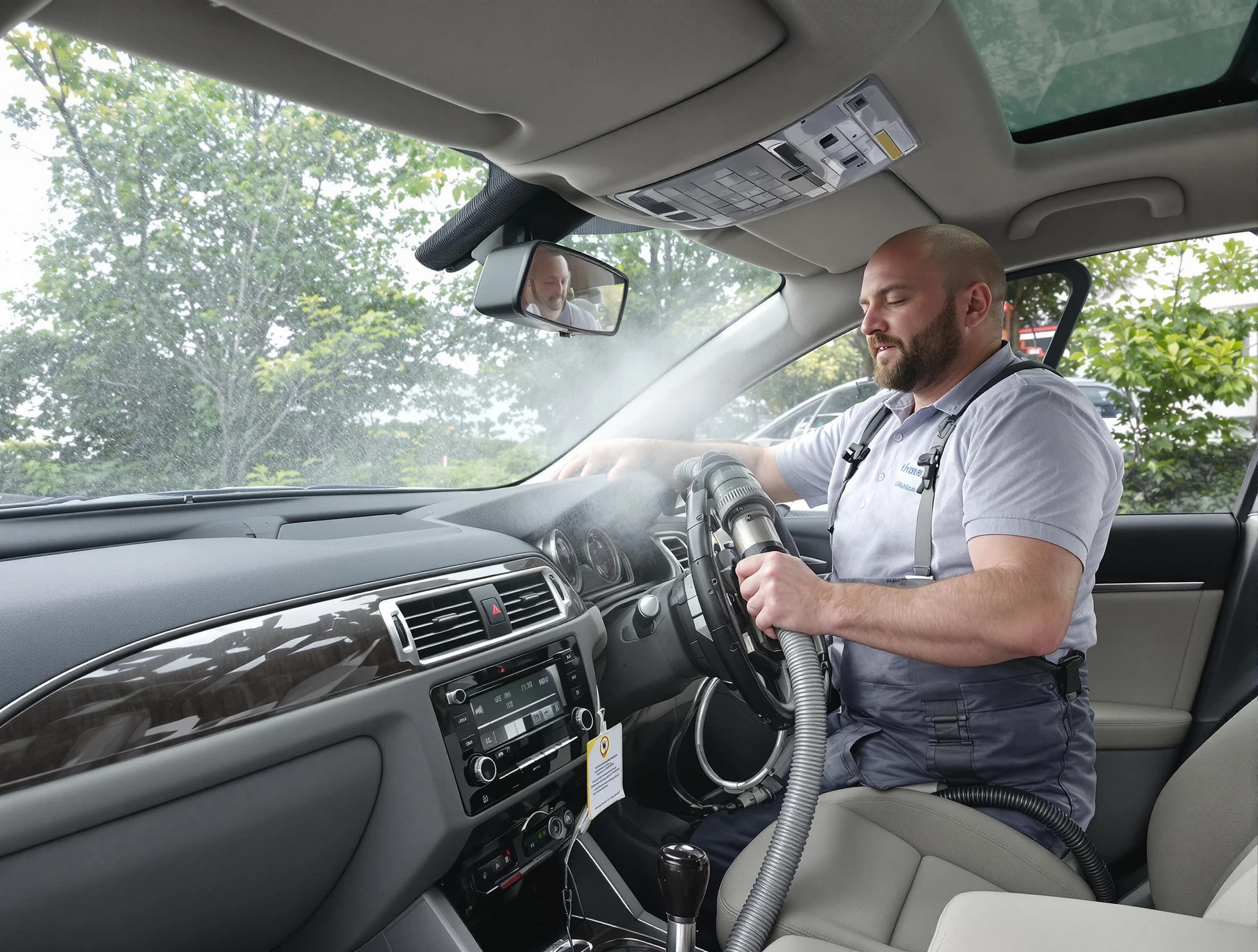 East Basin Air Duct Cleaning specialist performing professional car duct cleaning in East Basin