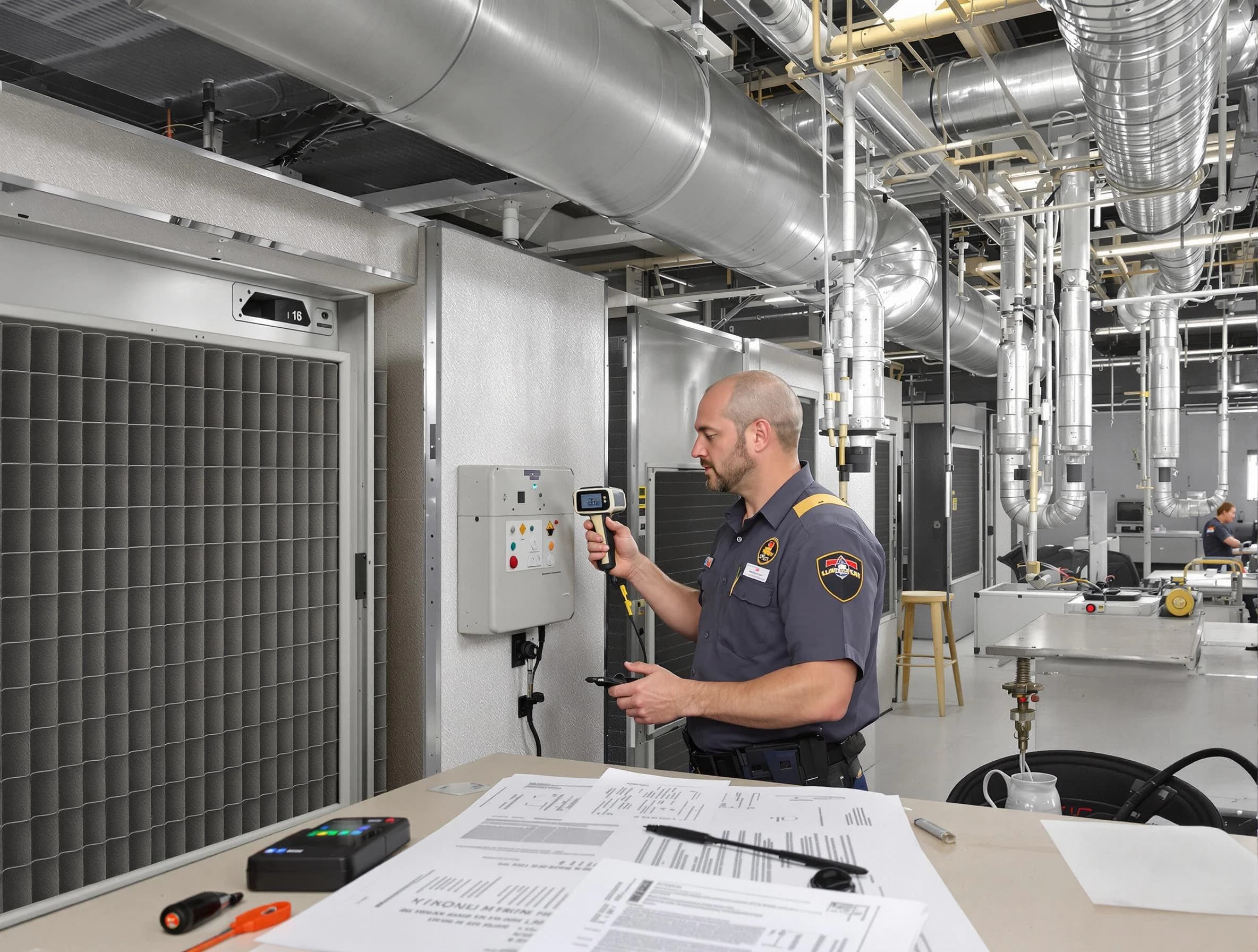 Professional filter system inspection by East Basin Air Duct Cleaning in East Basin