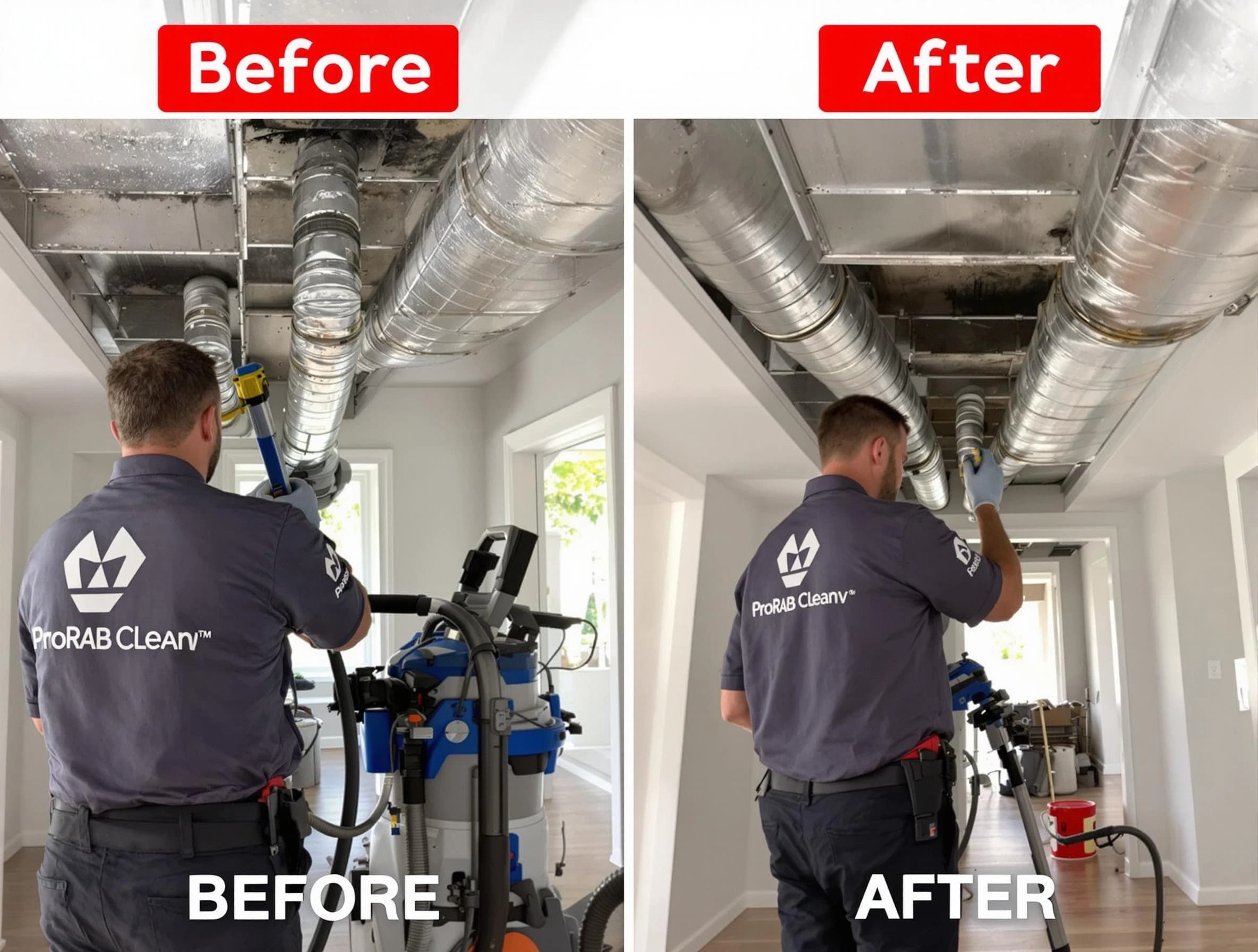 East Basin Air Duct Cleaning expert performing thorough residential duct cleaning in a East Basin home