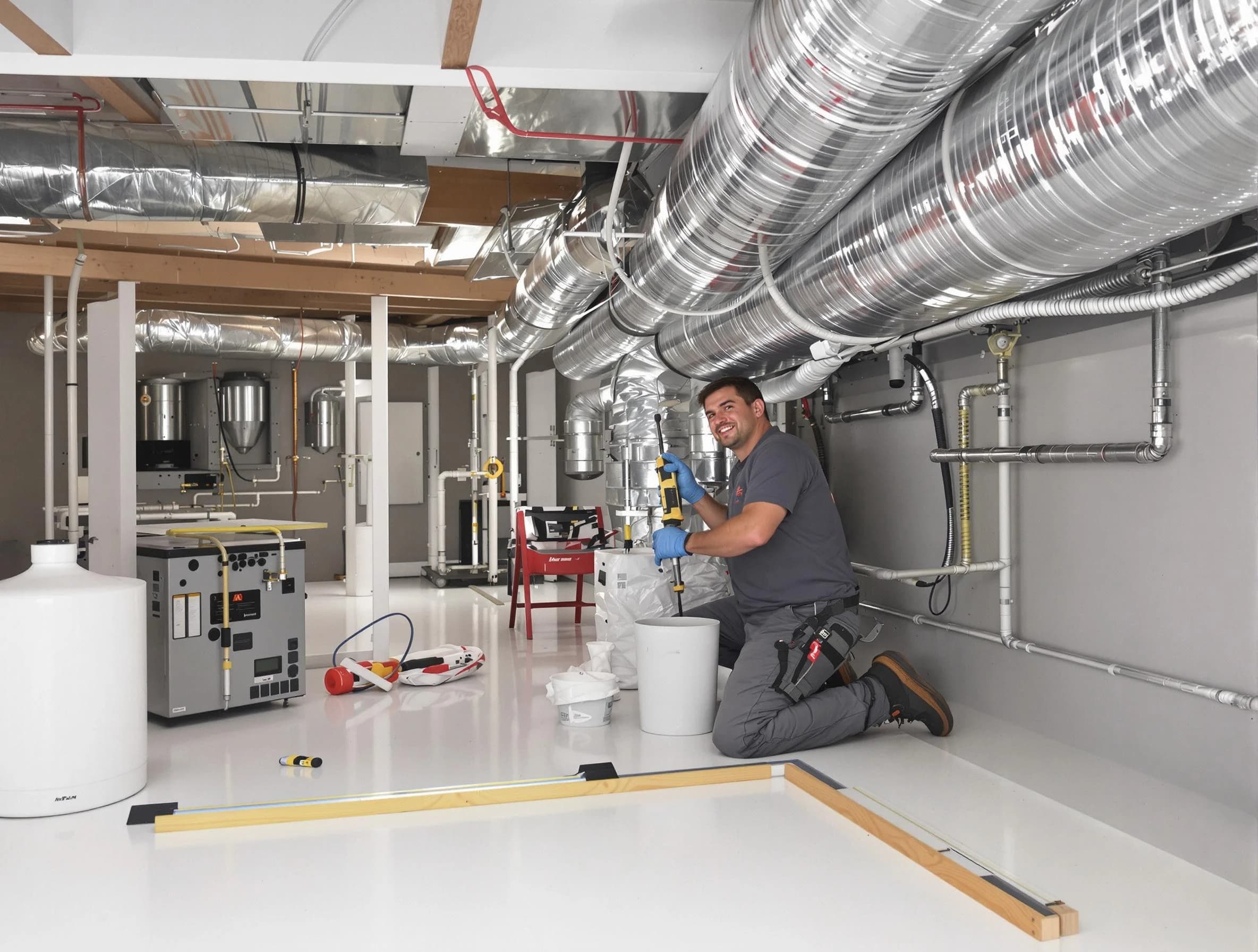 Professional duct sealing service by East Basin Air Duct Cleaning in East Basin