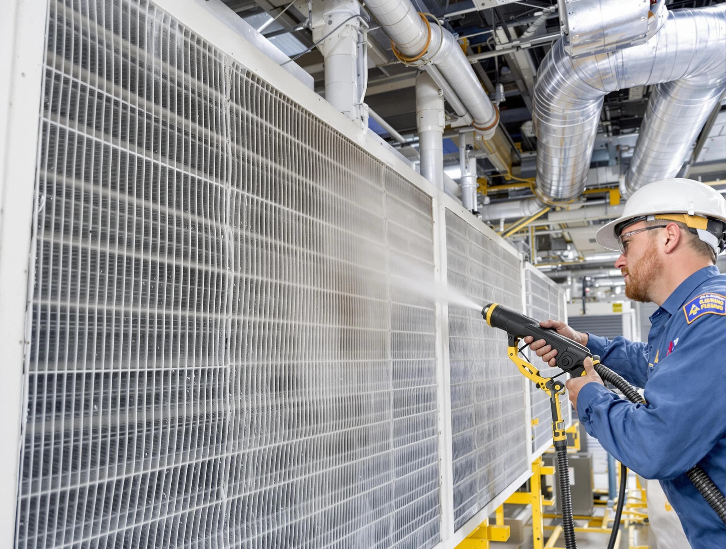 Professional commercial coil cleaning by East Basin Air Duct Cleaning in East Basin