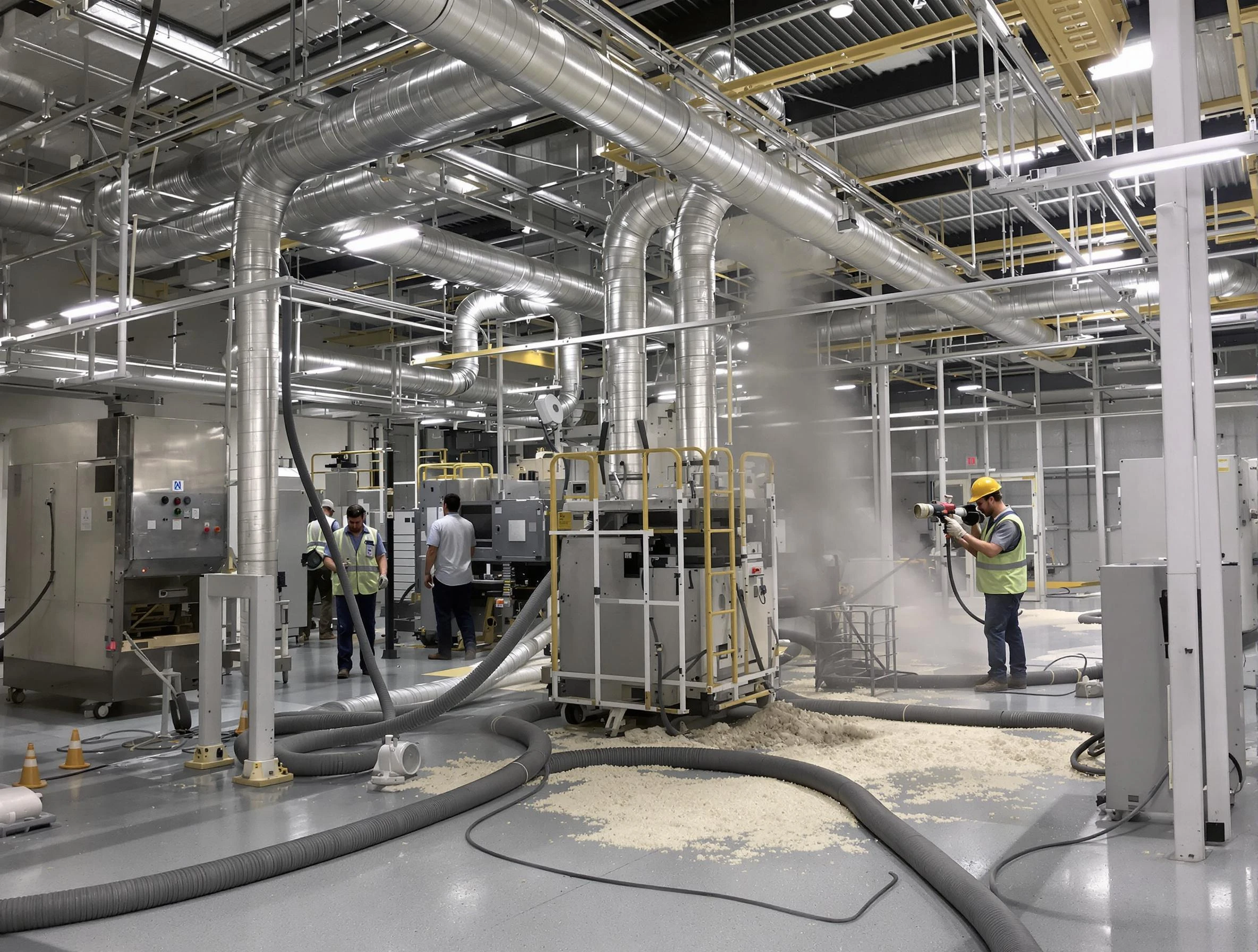 Heavy-duty industrial duct cleaning by East Basin Air Duct Cleaning in East Basin